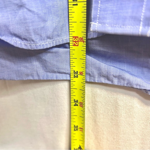 Sid Mashburn Blue Mens Size Small Long Sleeve Button Up Shirt Oxford Poplin - Picture 7 of 10